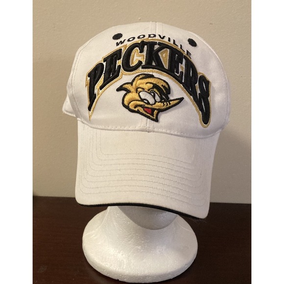 Top of the World Other - Woodville PECKERS‎ Hat Baseball Cap ADJUSTABLE White Embroidered Logo